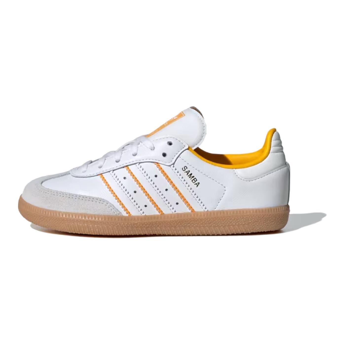 

Adidas Samba OG J «White Crew Yellow» Adidas Originals, белый/желтый дубль