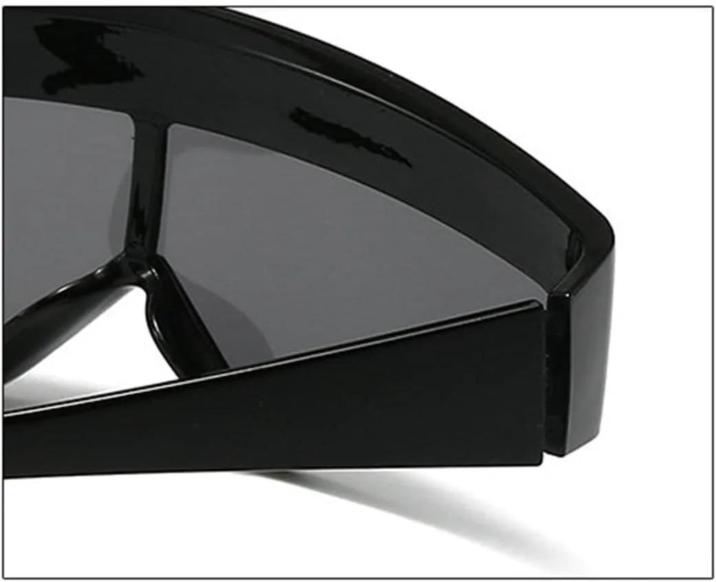 

Солнцезащитные очки Willochra Y2K Shield для женщин, модель 2025, роскошные, увеличенного размера, модные, треугольной формы, ветрозащитные, для вождения, C1