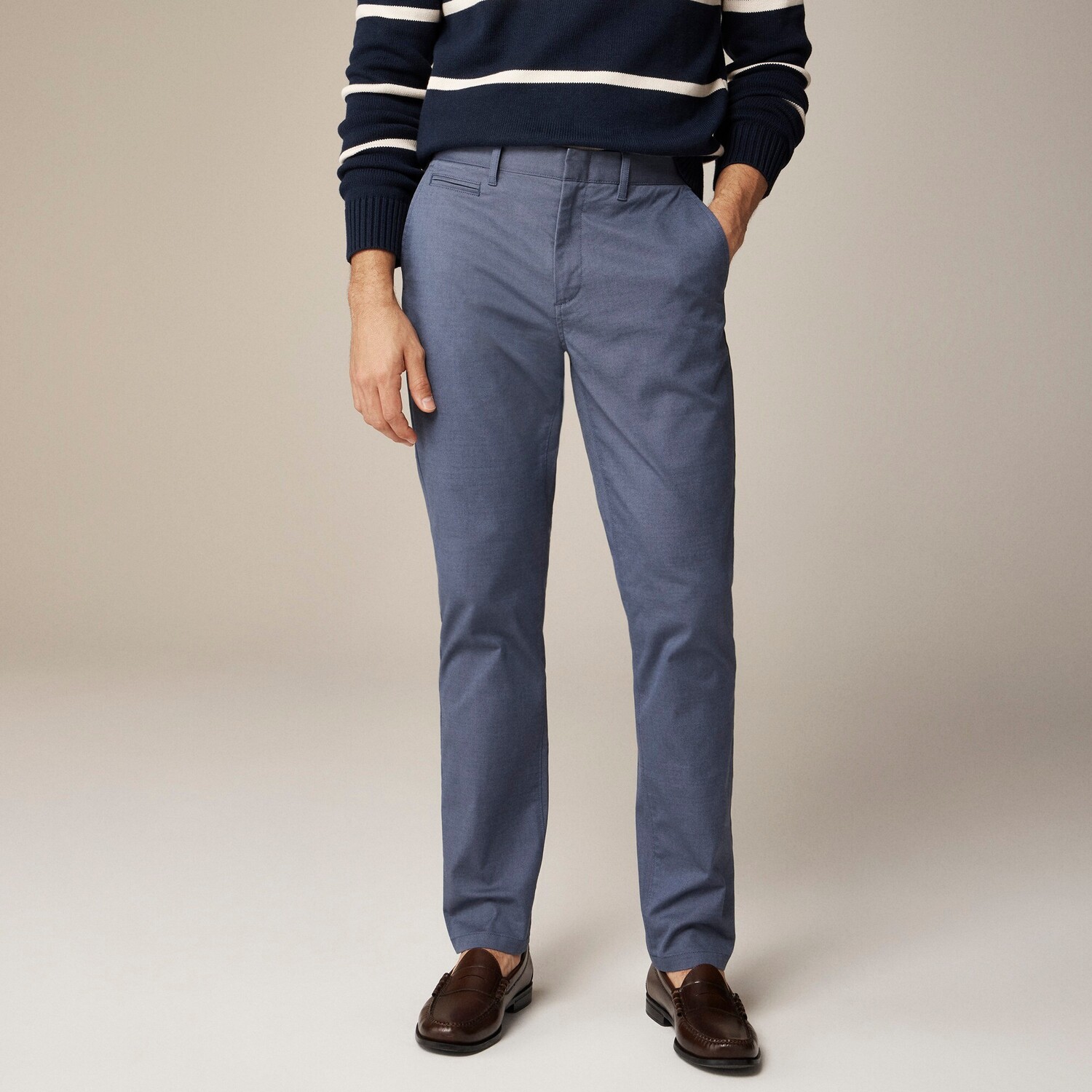

770 прямые технологичные брюки оксфорд J.Crew, синий