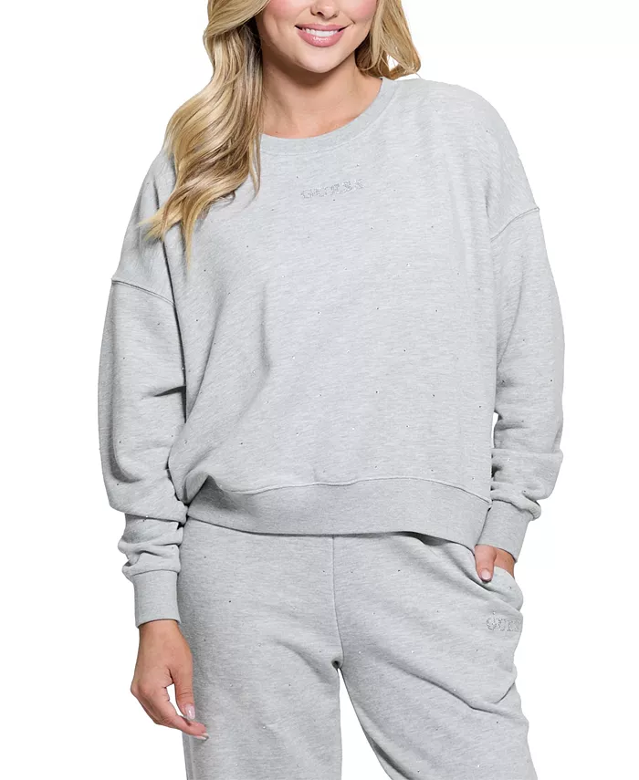 

Женский логотипный свитшот Rhintone GUESS, серый