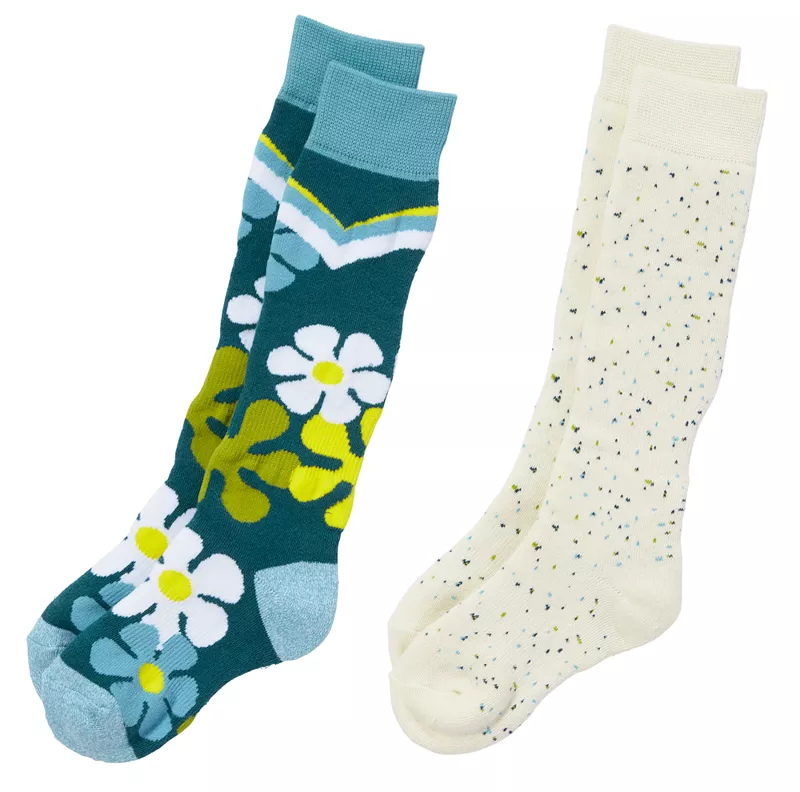

Молодежные зимние спортивные носки Alpine Design – 2 шт Northeast Outfitters, цвет Blue Flower Power