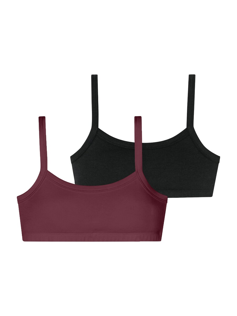 

Бюстгальтер-бралетт SCHIESSER Fresh Vibe, бордовый/черный