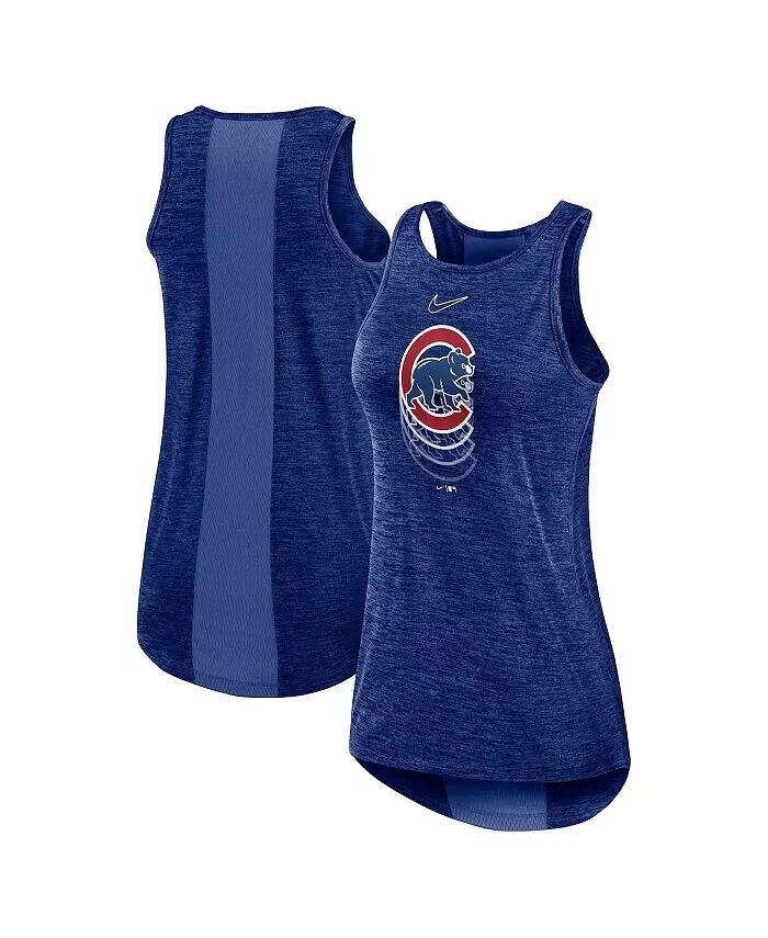 

Женская майка с высоким воротником и логотипом Royal Chicago Cubs Nike