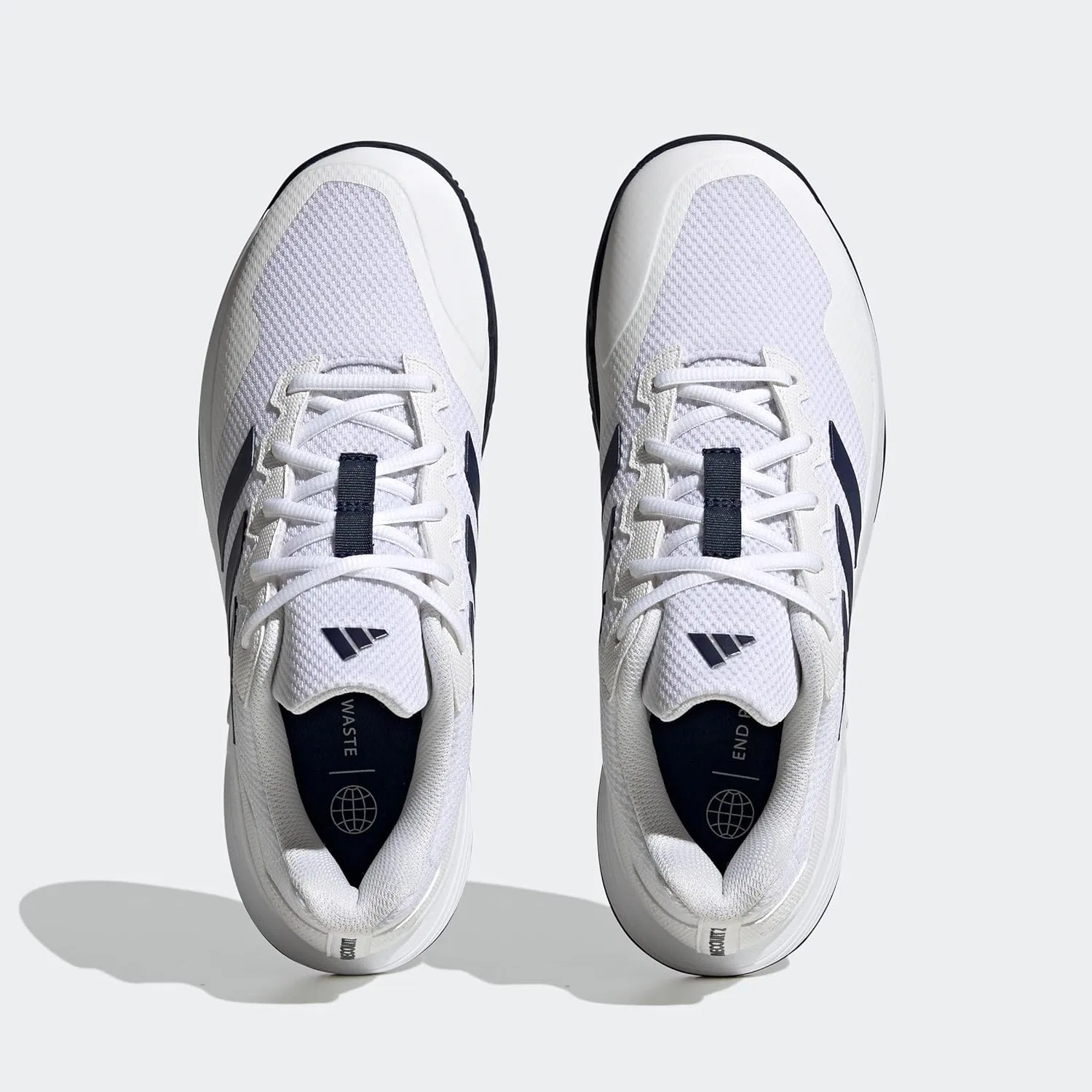 Мужские теннисные кроссовки Adidas Gamecourt 2.0, Cloud White Navy Blue Cloud White — фото 3