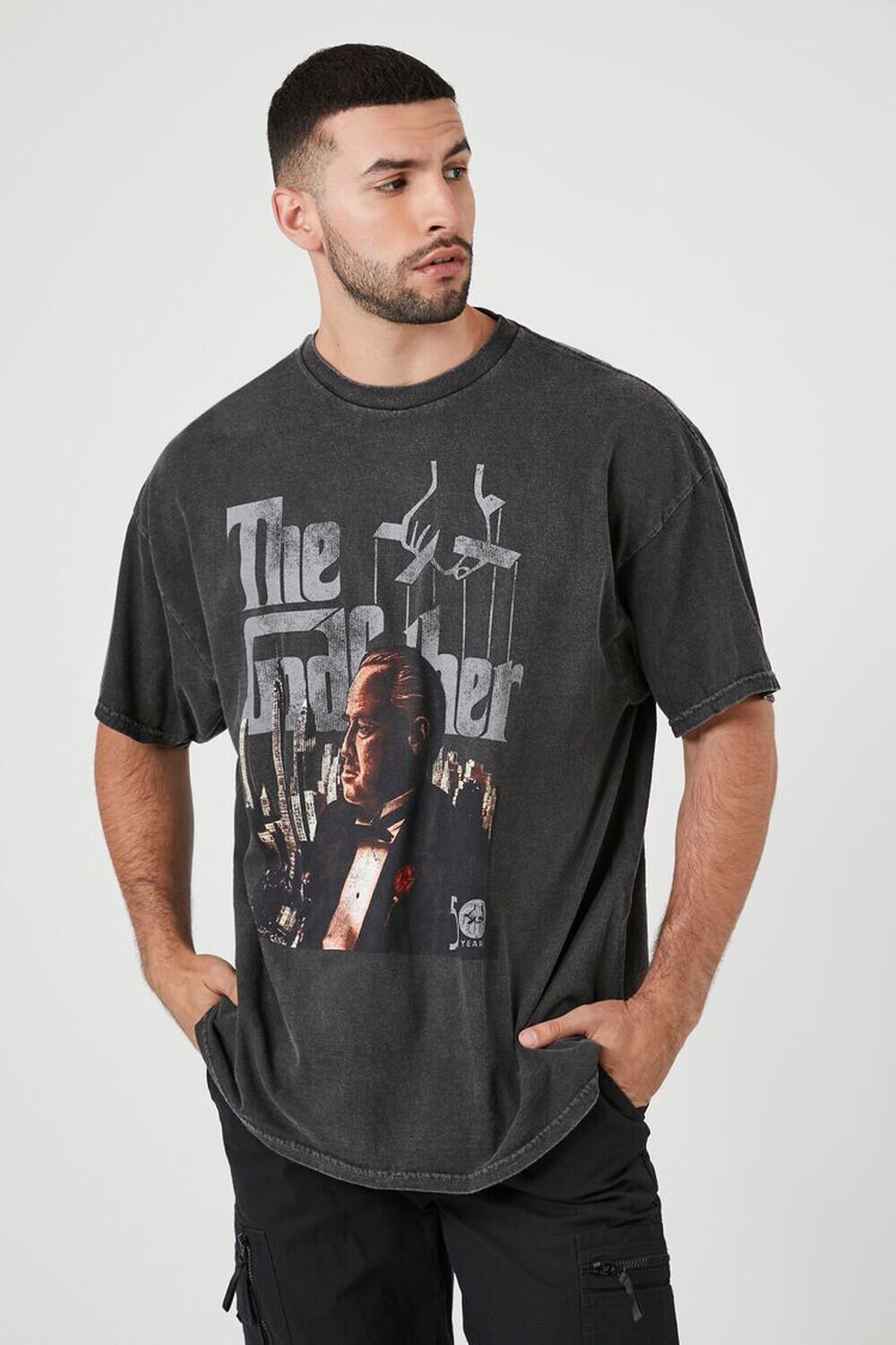 

Футболка с рисунком The Godfather Forever 21, черный