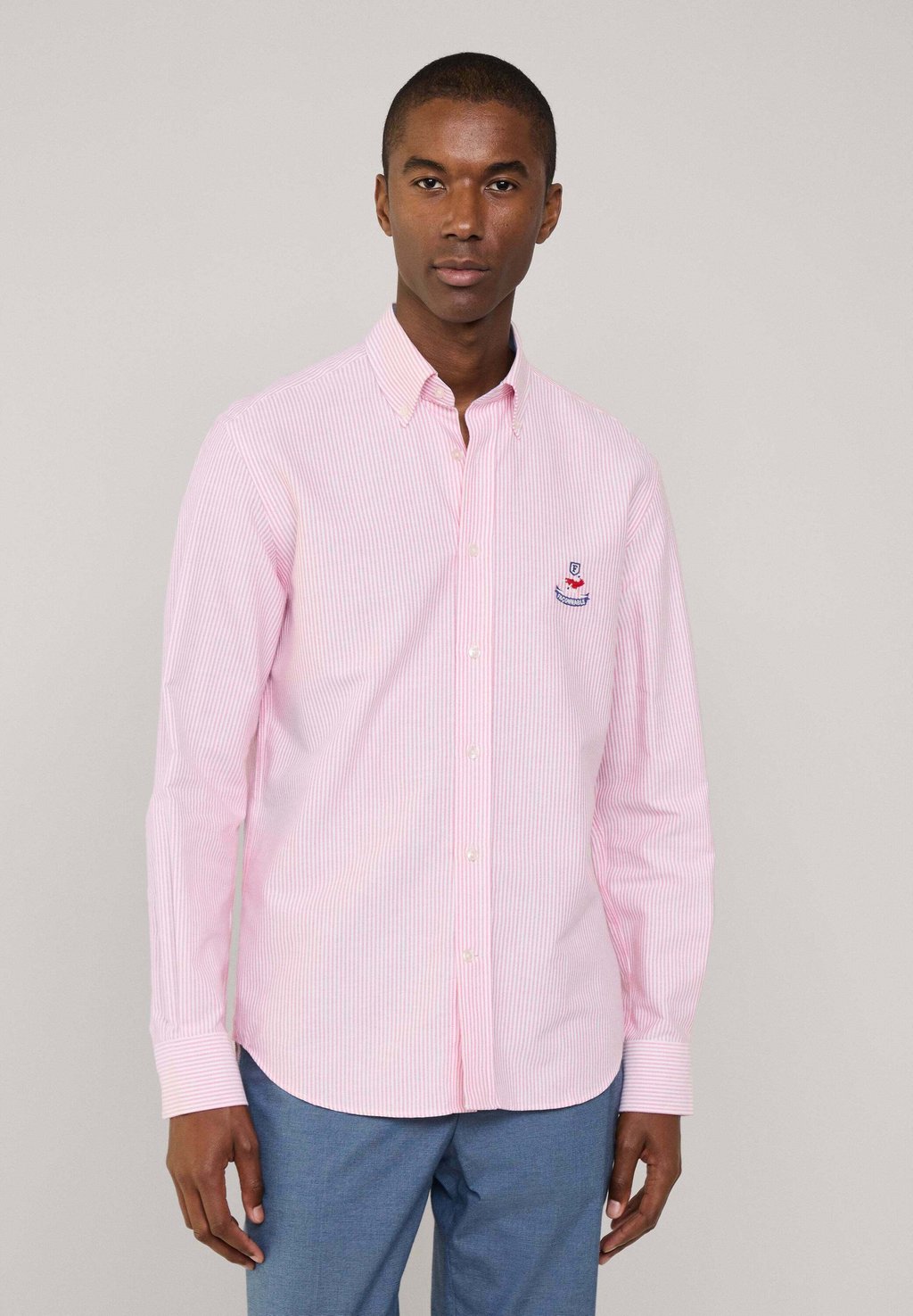 

Рубашка REGULAR FIT BENGAL STRIPED OXFORD Façonnable, красный