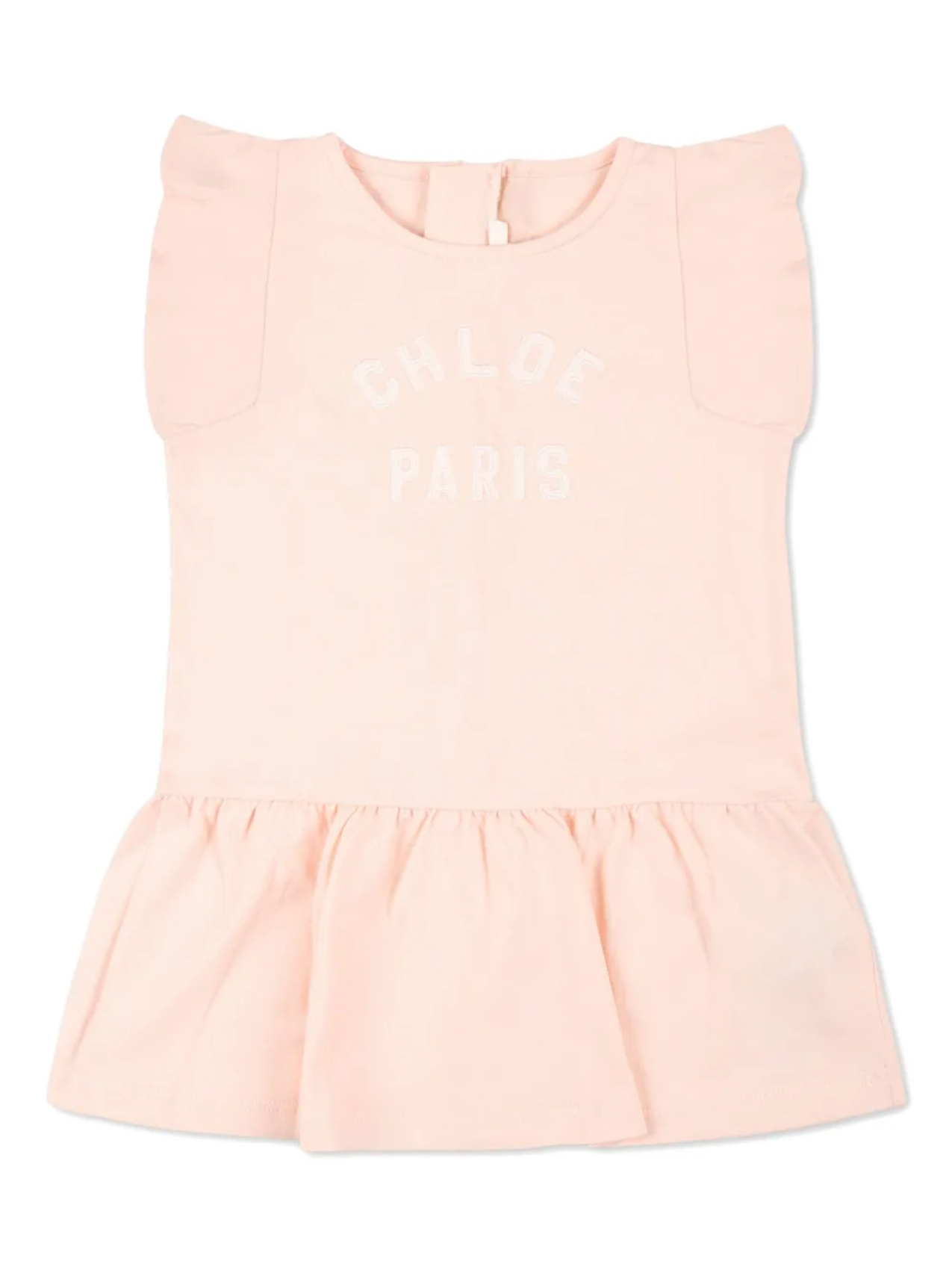 

Детское хлопковое платье Chloé Chloé Kids, розовый