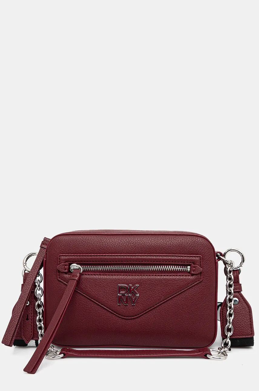 

Кожаная сумка Dkny, гранатовый