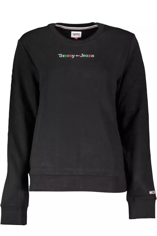 

Черный хлопковый женский свитер Tommy Hilfiger