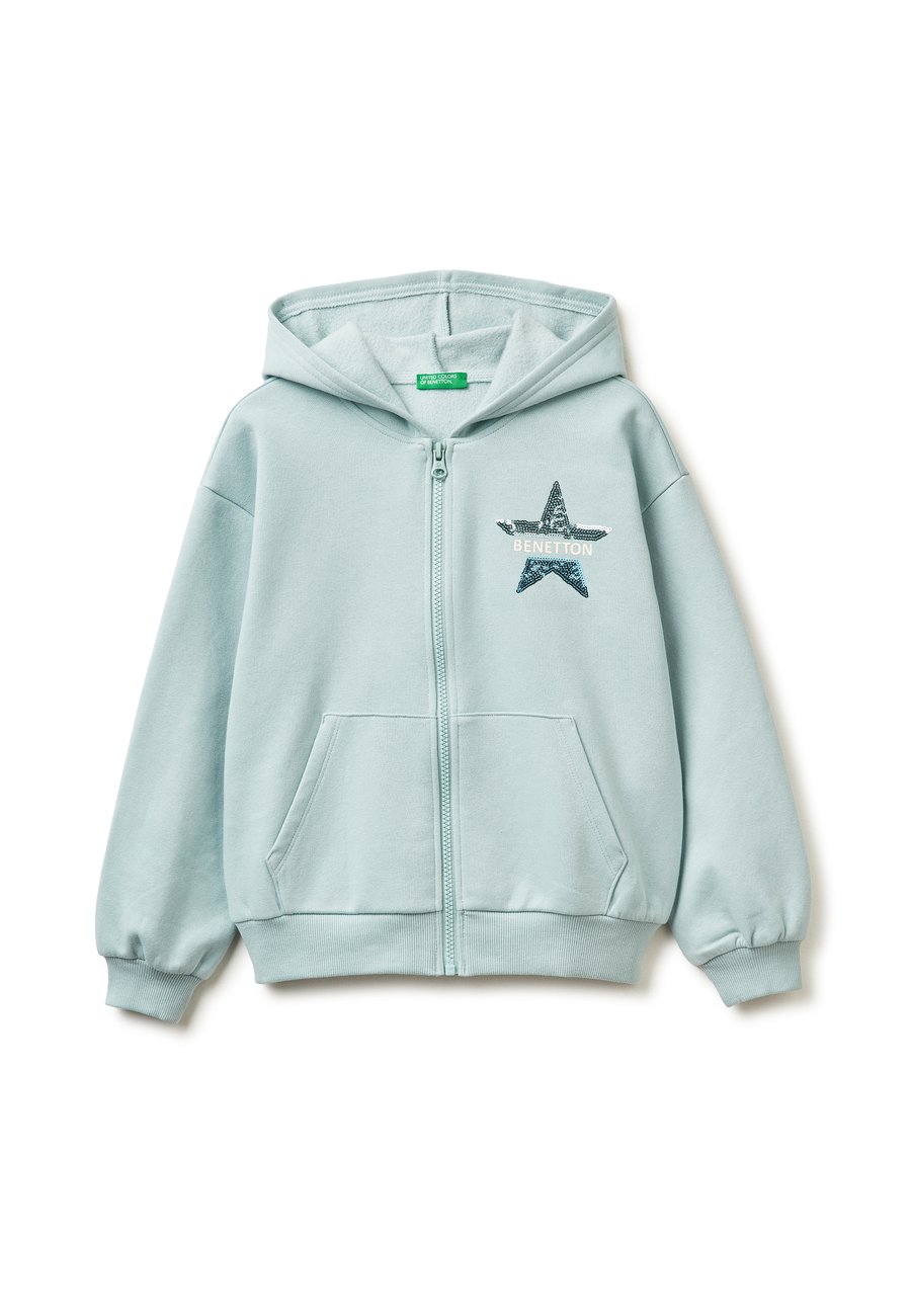 

Толстовка United Colors of Benetton WITH ZIP AND SEQUINS, Green