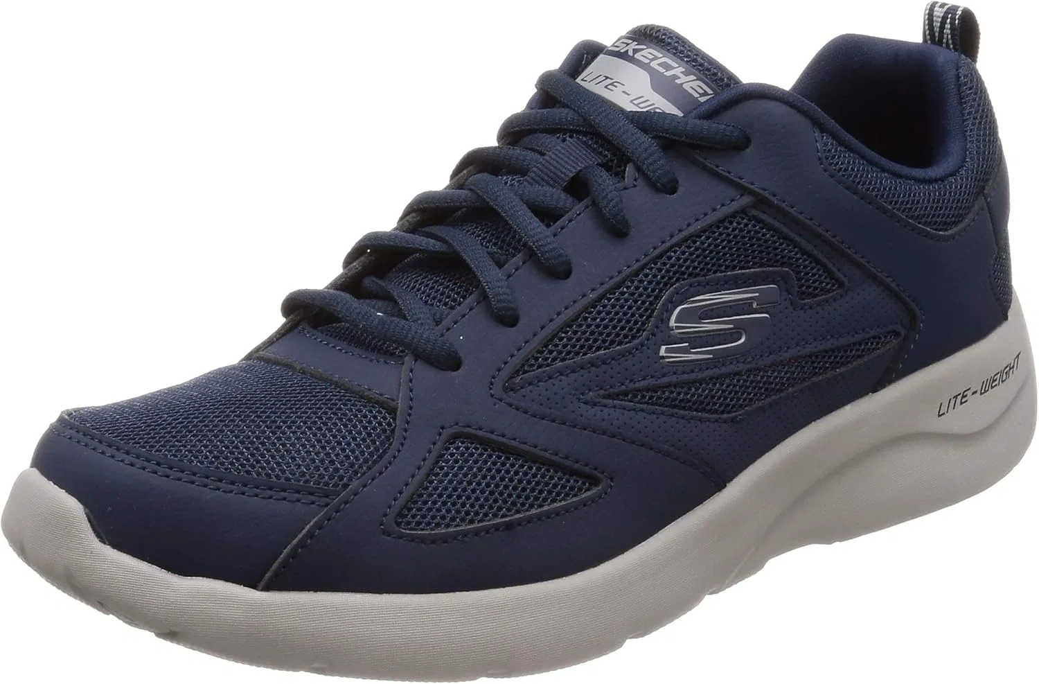 Мужские кроссовки Skechers Dynamight 2.0 Fallford, Navy Leather Mesh Pu Trim