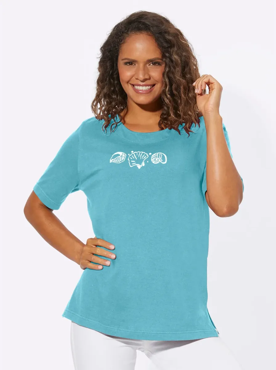 

Рубашка с короткими рукавами в стиле casual Looks "Shirt", бирюзовый