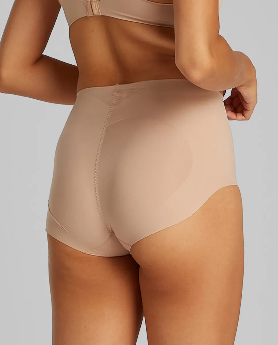 Утягивающие трусики STAY PUT MESH с высокой талией Calvin Klein, бежевый — фото 2