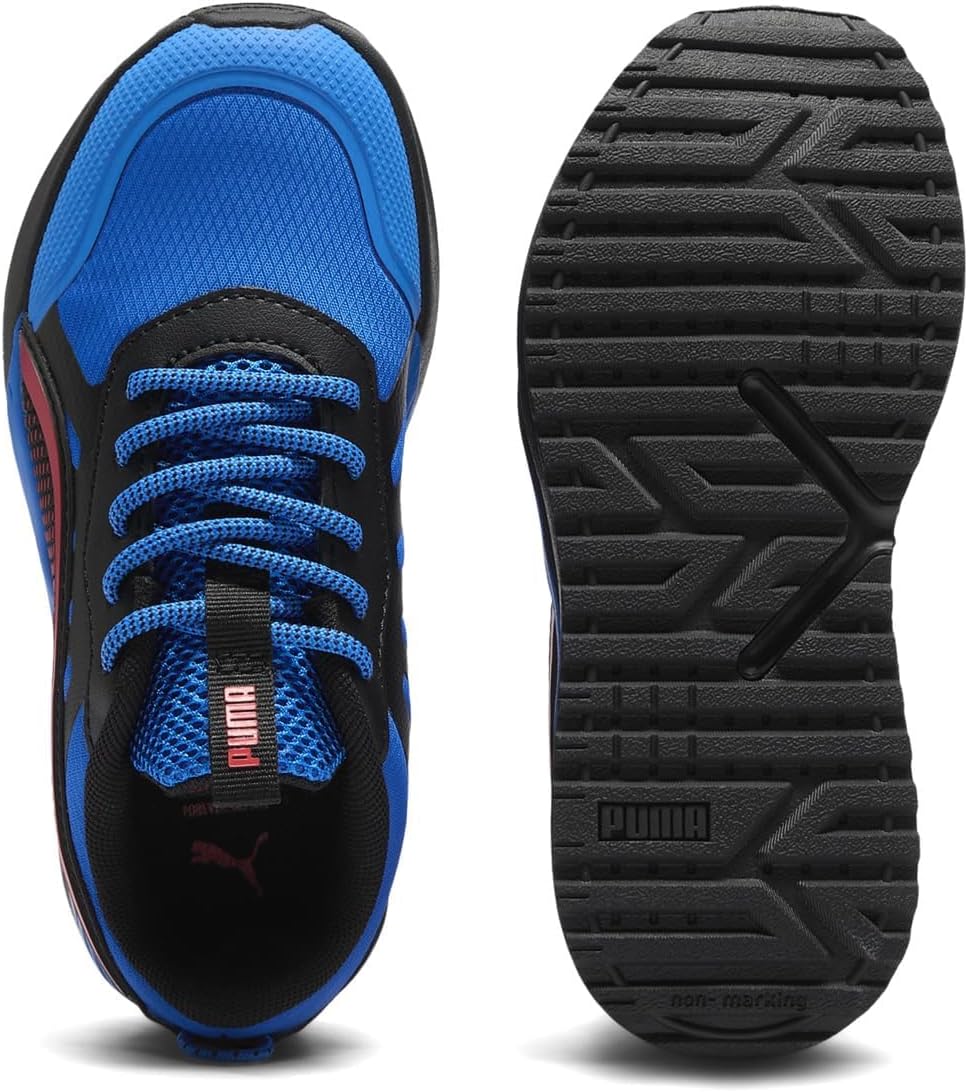Кроссовки Puma Unisex-Child Excursion Alternate Closure, черный/красный/синий — фото 3