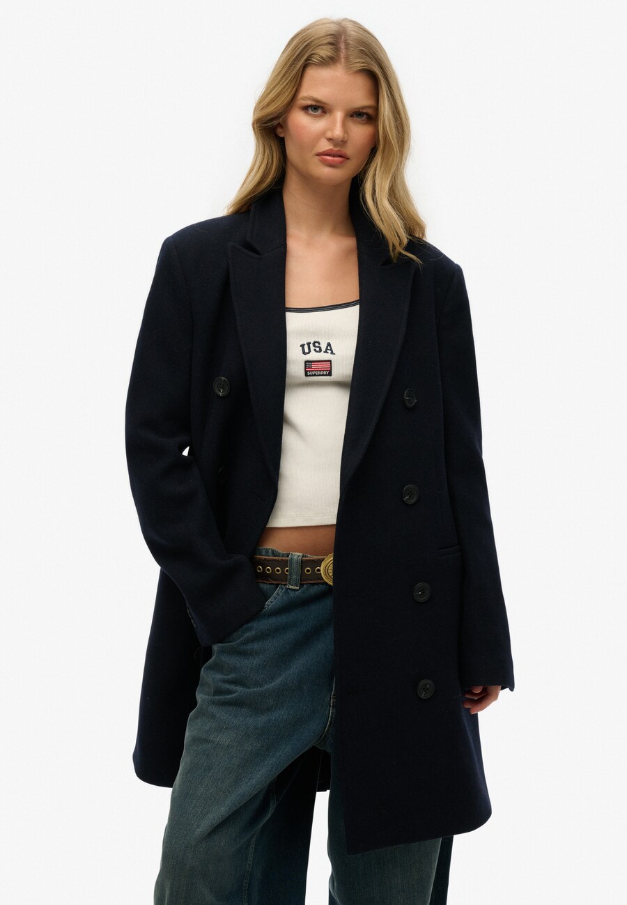

Демисезонное пальто Superdry, marine blue