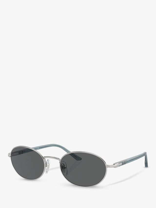 

PO1018S унисекс солнцезащитные очки Ida Oval Persol, Silver/Grey