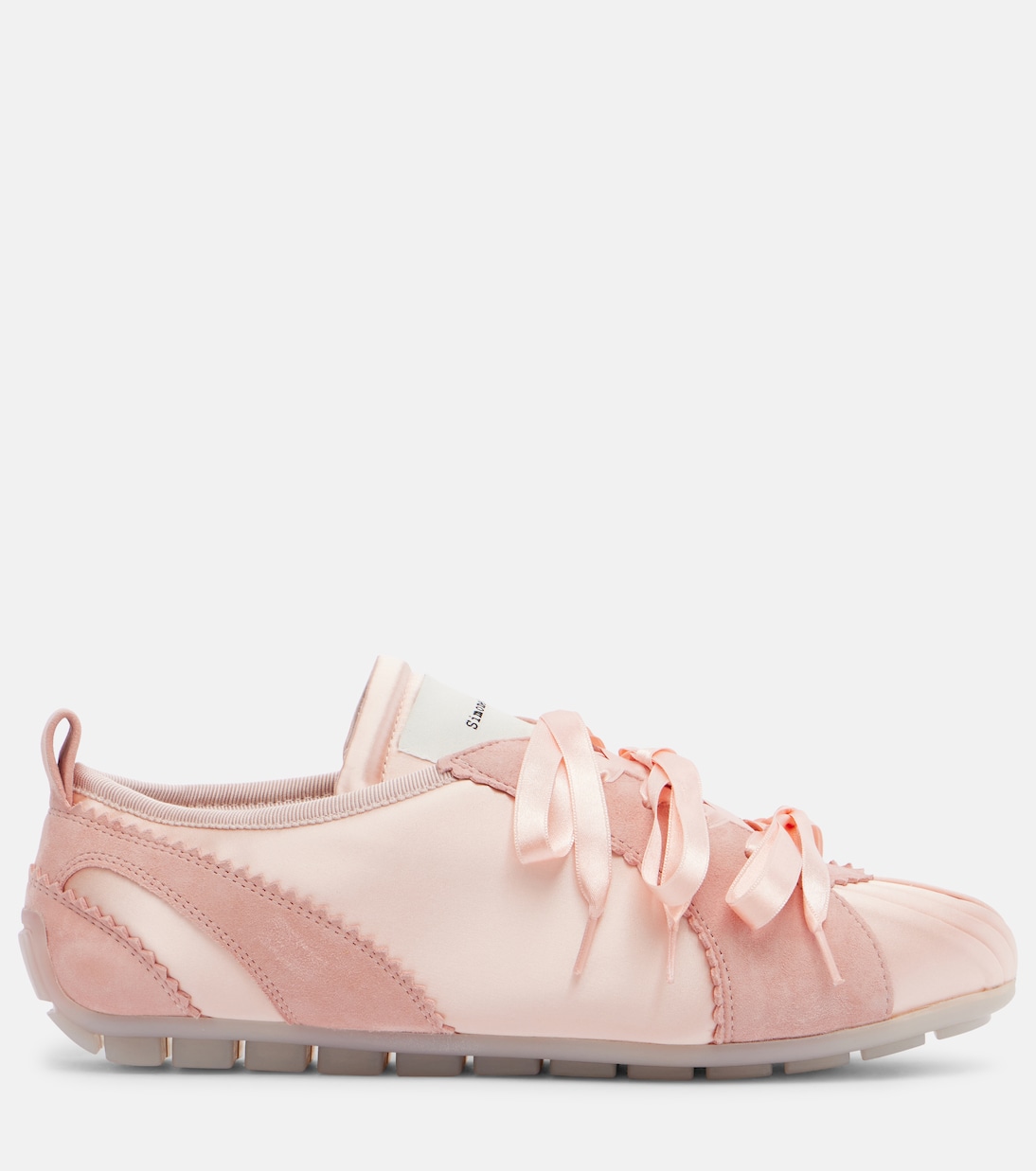 Кроссовки Ballerina Grip из атласа и замши Simone Rocha, Soft Pink — фото 4