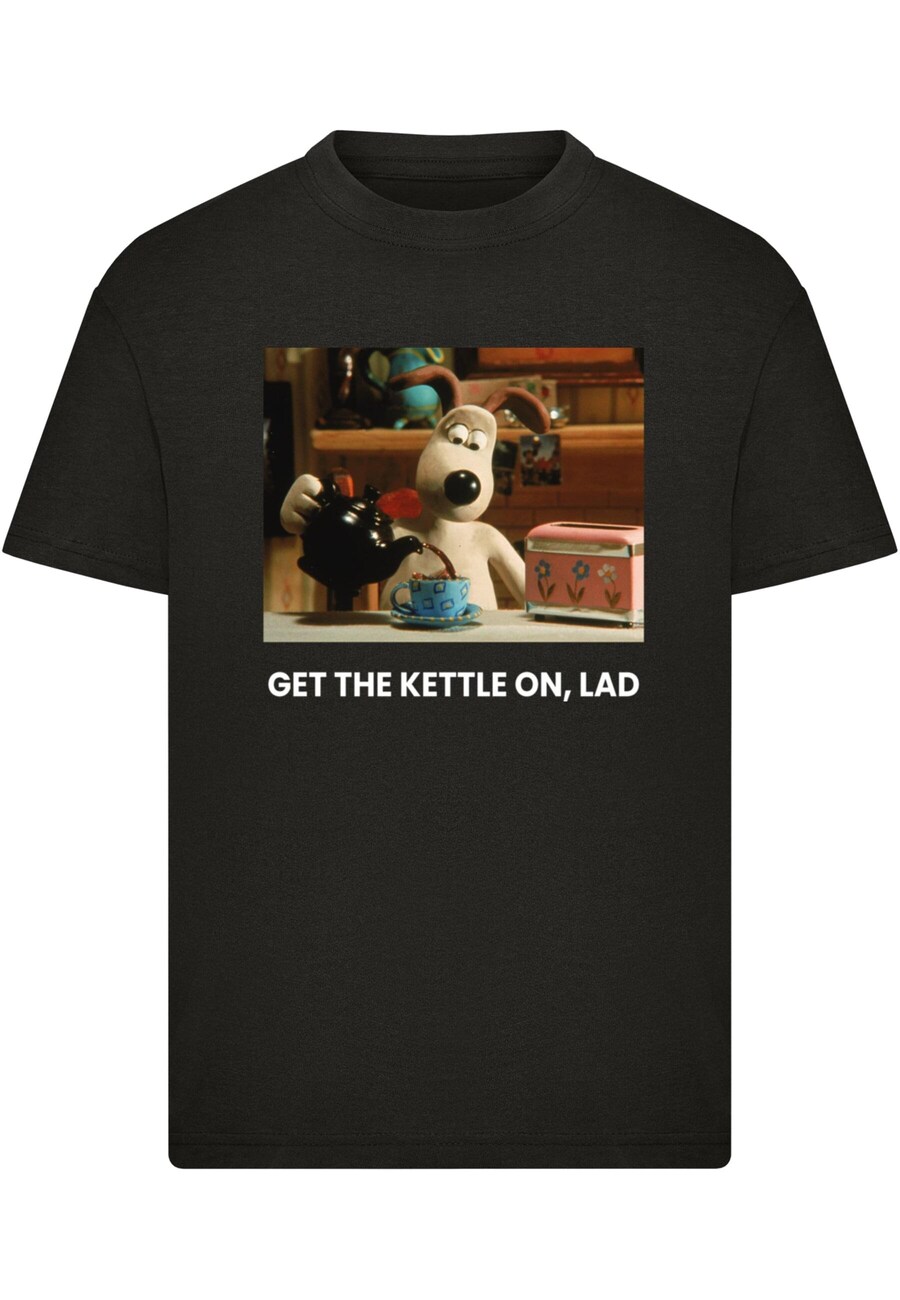 

Рубашка Merchcode Wallace And Gromit - Get The Kettle On Lad, черный