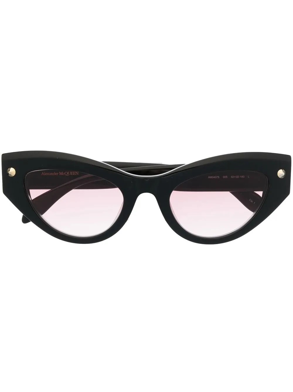 

Солнцезащитные очки в оправе «кошачий глаз» Alexander McQueen Eyewear, черный