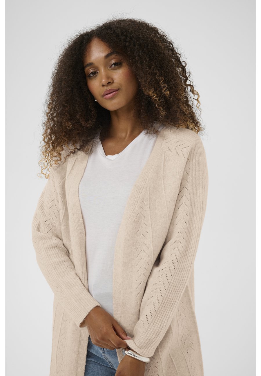 

Кардиган Cream CRHOLIDAY LONG KNIT CARDIGAN, Oat Melange/Beige