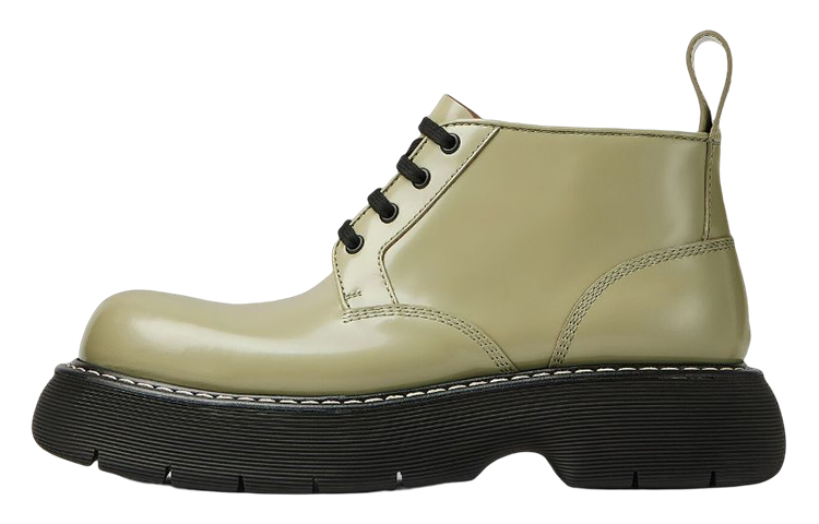 Ботинки кожаные Bottega Veneta Swell, зеленый