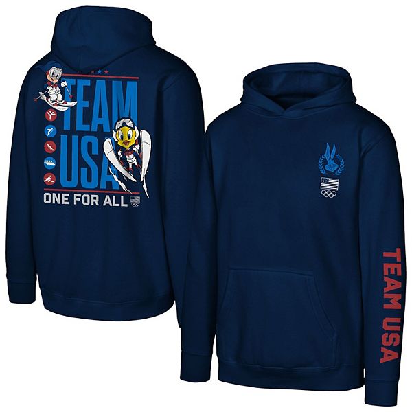 Толстовка Youth navy team usa x looney tunes one for all sport Outerstuff — фото 2
