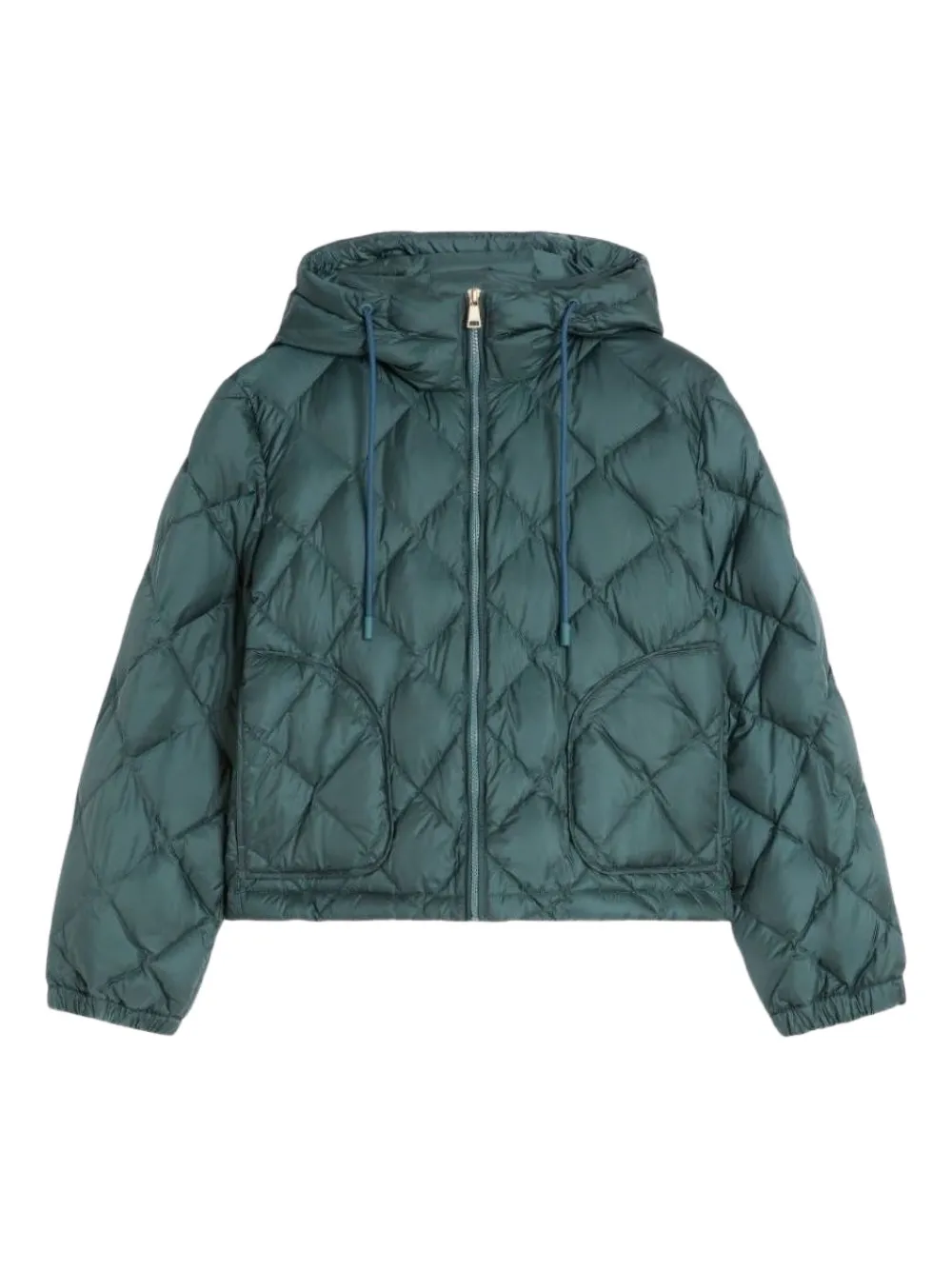 

Стеганая куртка с капюшоном Weekend Max Mara, зеленый