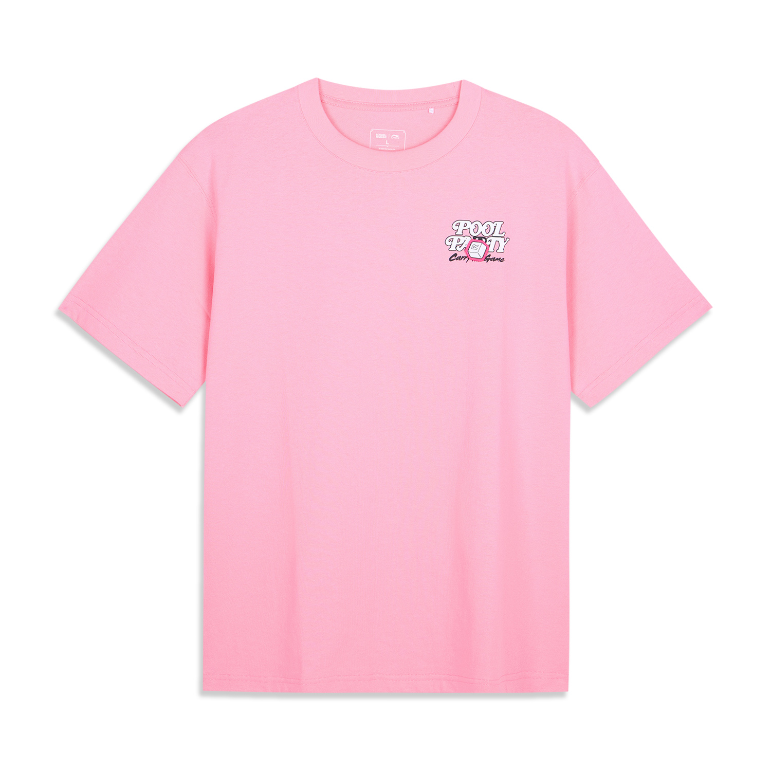 

LINING Футболка Unisex Morning Light Pink, Розовый, LINING Футболка Unisex Morning Light Pink