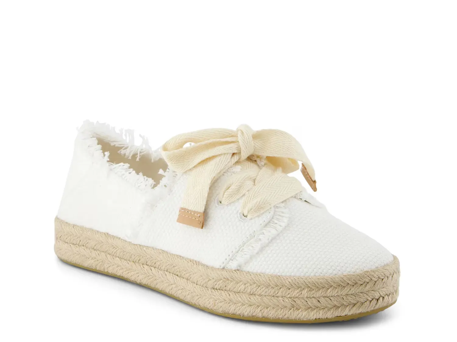 Carolina Lace Up Platform Эспадрильи Sneaker - женские Toms, White