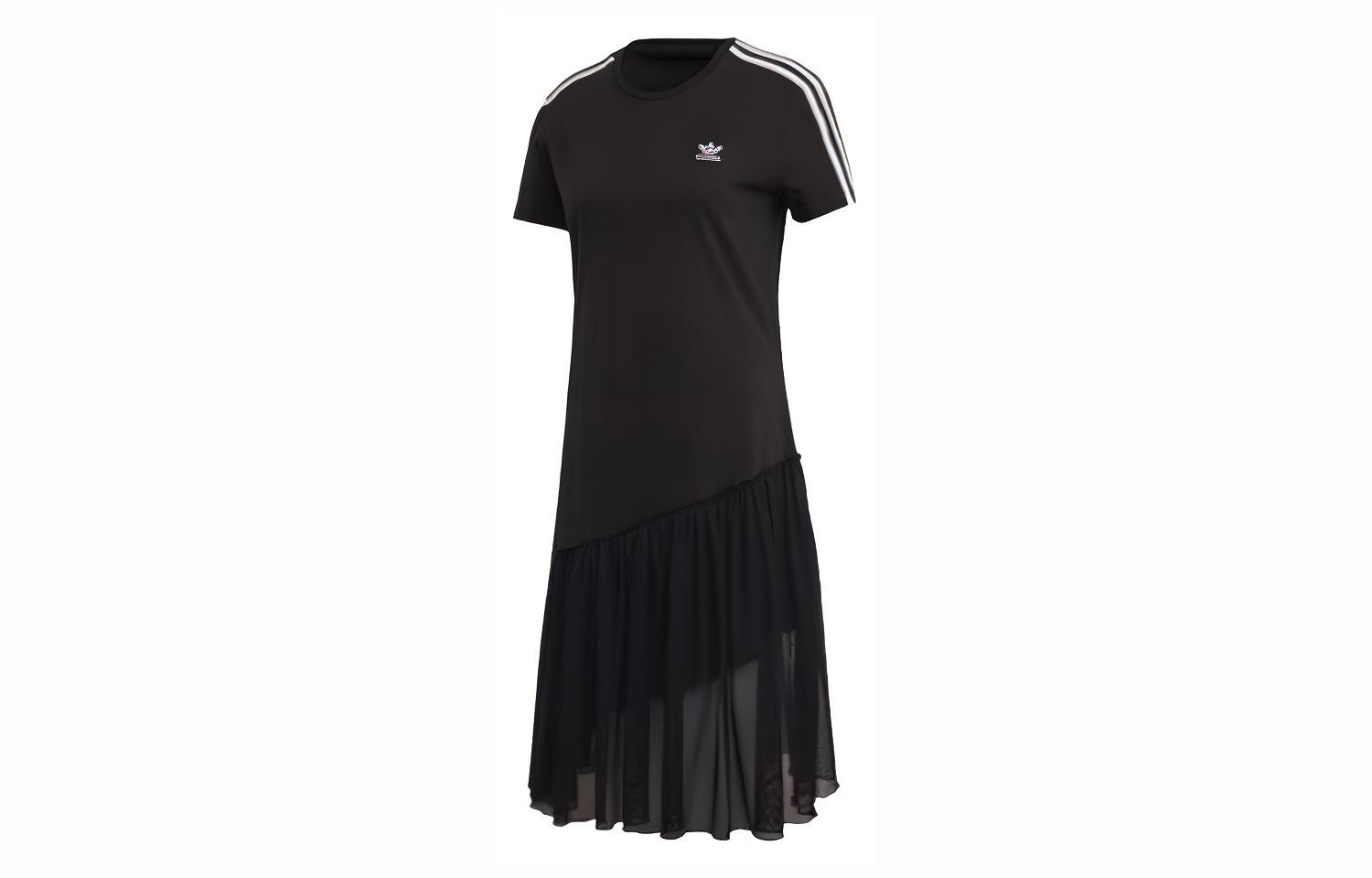 

Adidas Originals Женские шорты-платье с рукавами, цвет Black