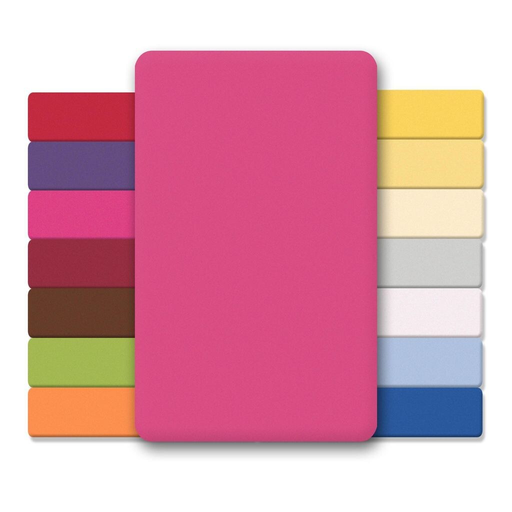

Простыни Lucina Minis 60х120-70х140 розовый хлопковый трикотаж 130г/м² CelinaTex