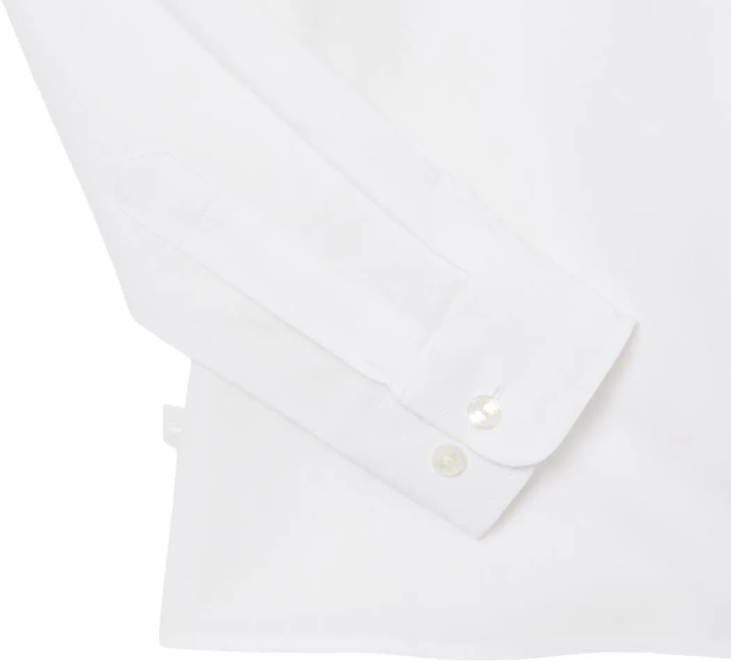 Рубашка Lacoste из эластичного поплина, приталенного кроя, белая — фото 4