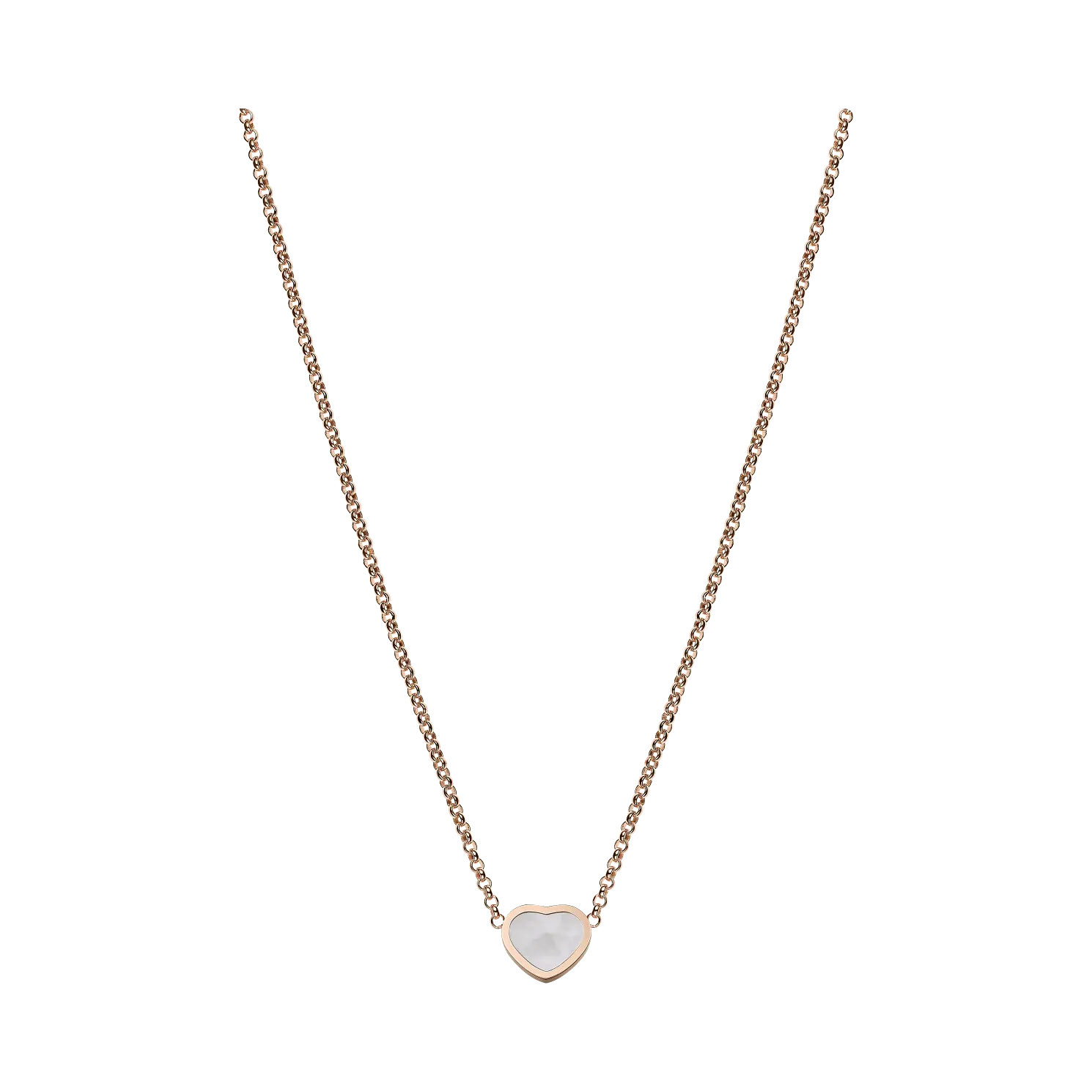 

Цепочка Chopard My Happy Hearts - Ожерелье, розовое золото, перламутр