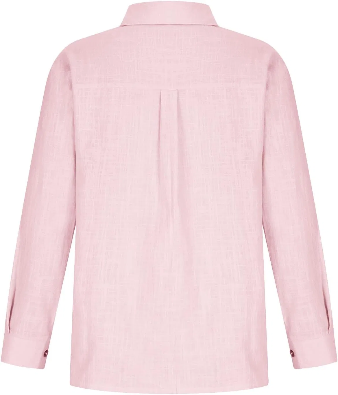 Блуза с длинным рукавом, Cotton Linen, Pink — фото 3