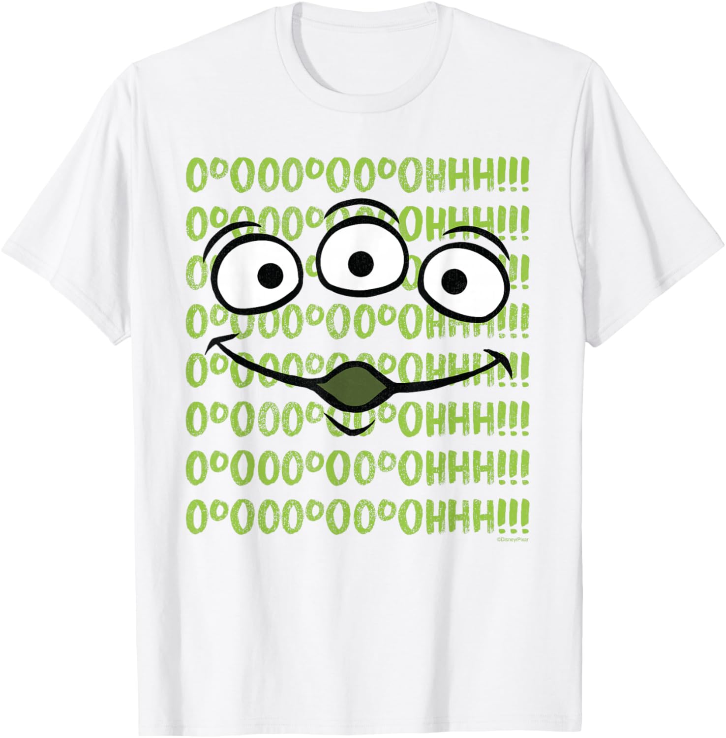 

Футболка Disney 100 и Pixar «История игрушек: Инопланетное лицо» (Ooooh D100), белая
