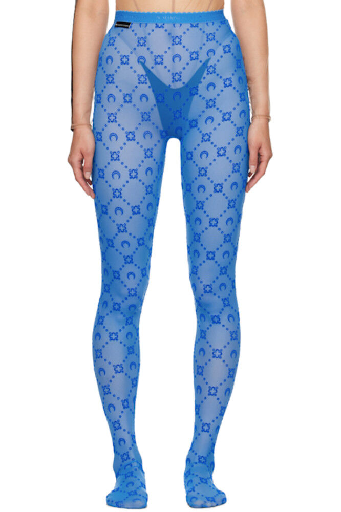 

Эксклюзивные синие колготки Moonogram от SSENSE Marine Serre