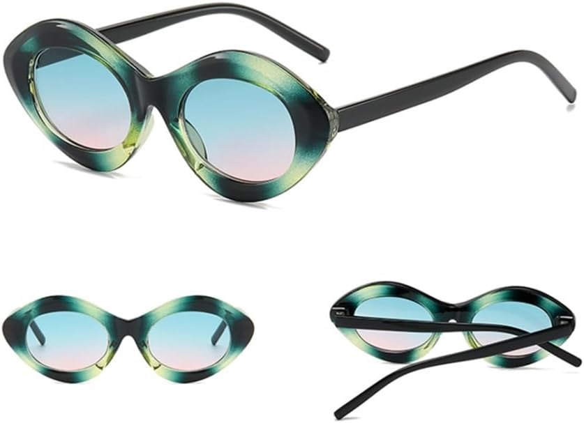 

Солнцезащитные очки для женщин, зеленые, коричневые, фиолетовые, женские, «кошачий глаз», солнцезащитные очки с защитой от УФ-излучения UV400, женские, декоративные LANGSER, 5