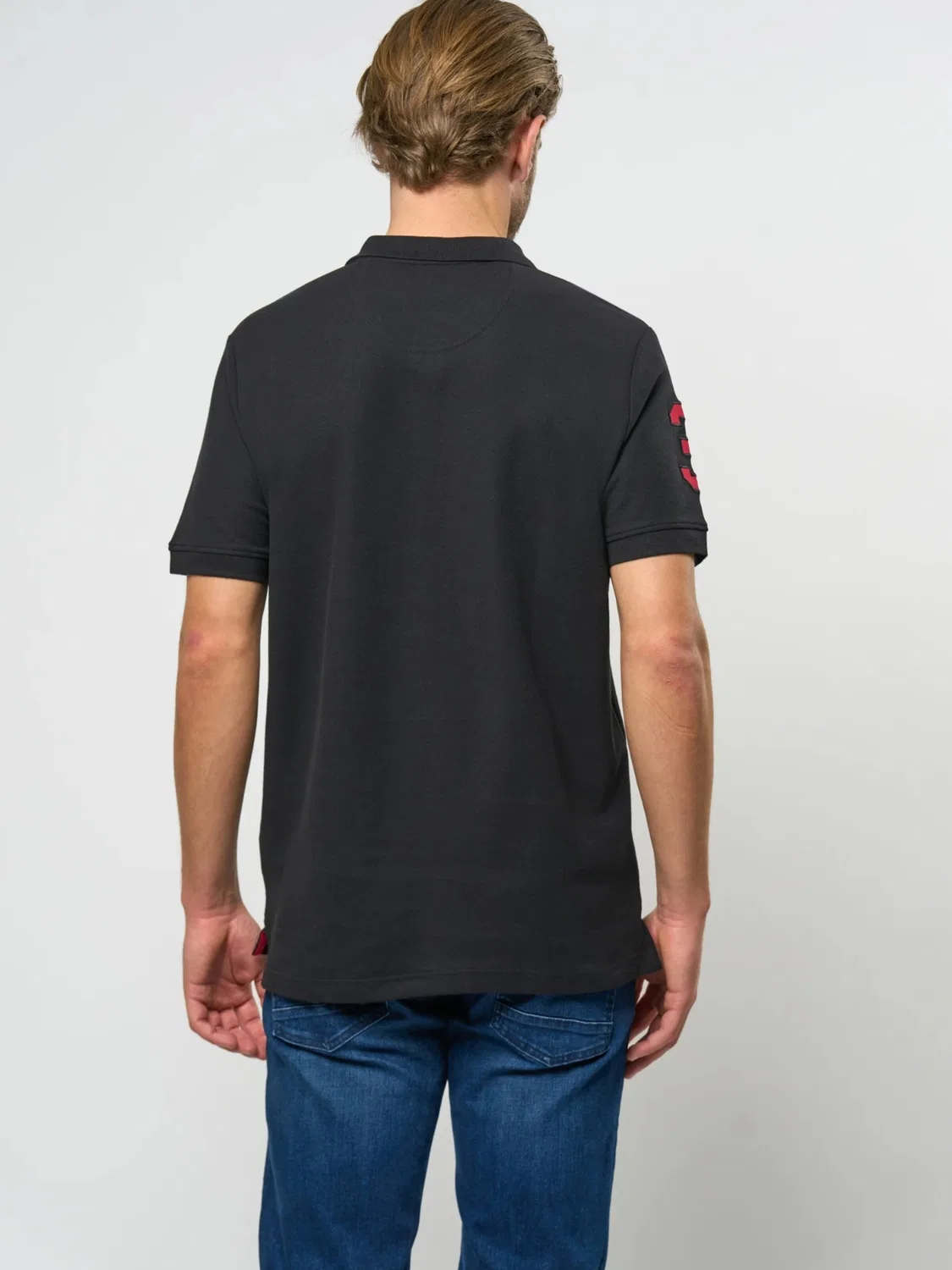 Футболка U.S. POLO ASSN. UMALFREDO черного цвета — фото 3