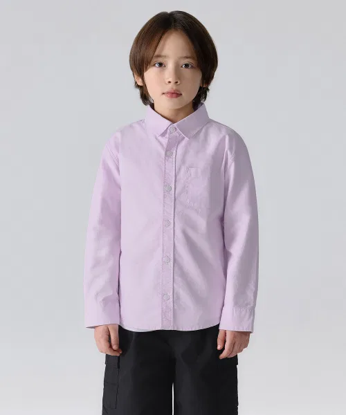 Детская рубашка MUSINSA STANDARD KIDS оверсайз из хлопка