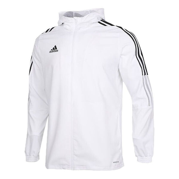 

Куртка adidas Tiro21 Wb Soccer/Football Sports Hooded Jacket White, белый