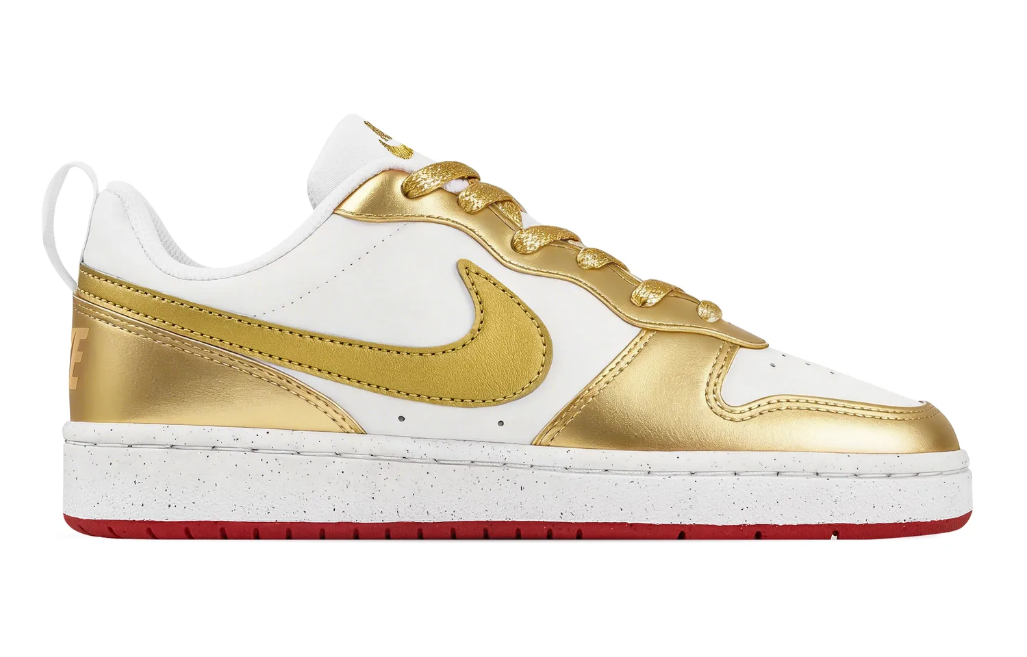 Nike Court Borough Sun God Abrasion Resistant Slip Resistant Low top Skateboard Shoes Unisex Gold — фото 3
