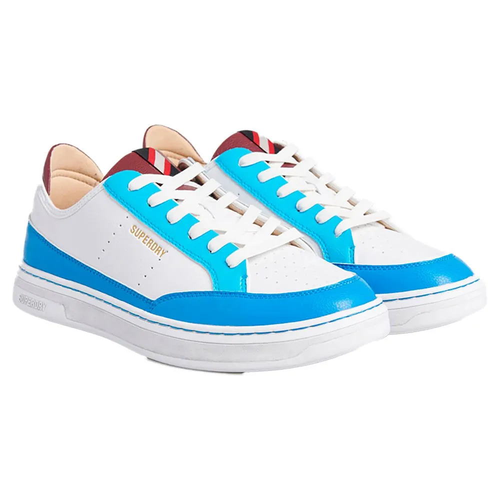 

Кроссовки Superdry Vegan Lux Low trainers, белый/синий