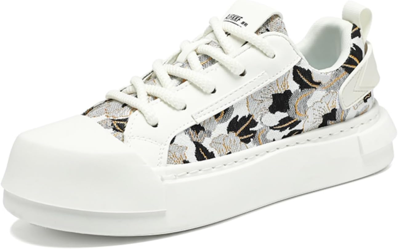 

Мужские массивные кроссовки с цветочным принтом, модная повседневная обувь, идеально подходят для прогулок по городу, встреч в выходные и ежедневных поездок на работу Aokisx, белый/черный