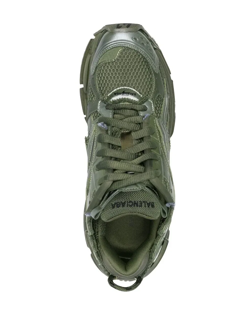 Кроссовки Monocolour Runner Balenciaga, зеленый — фото 4