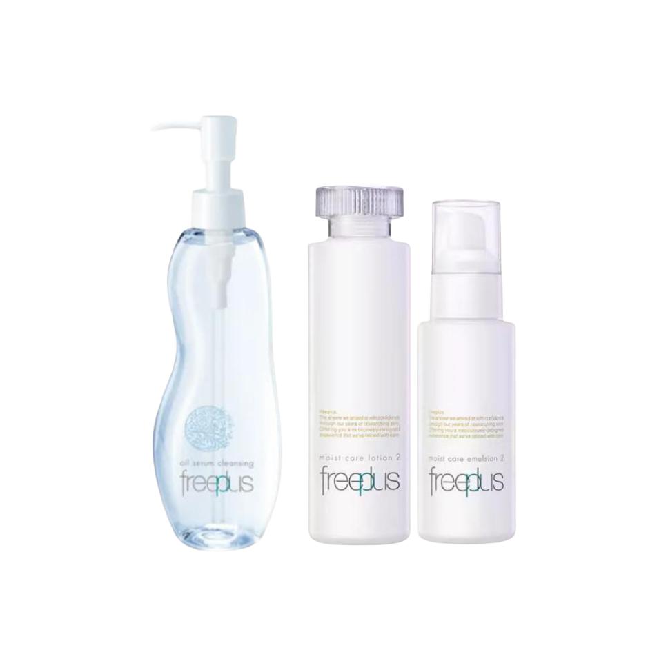 

FULIFANGSI набор из трех средств для ухода за кожей: очищающее средство с аминокислотами, тоник и эмульсия для увлажнения, питания и очищения Freeplus