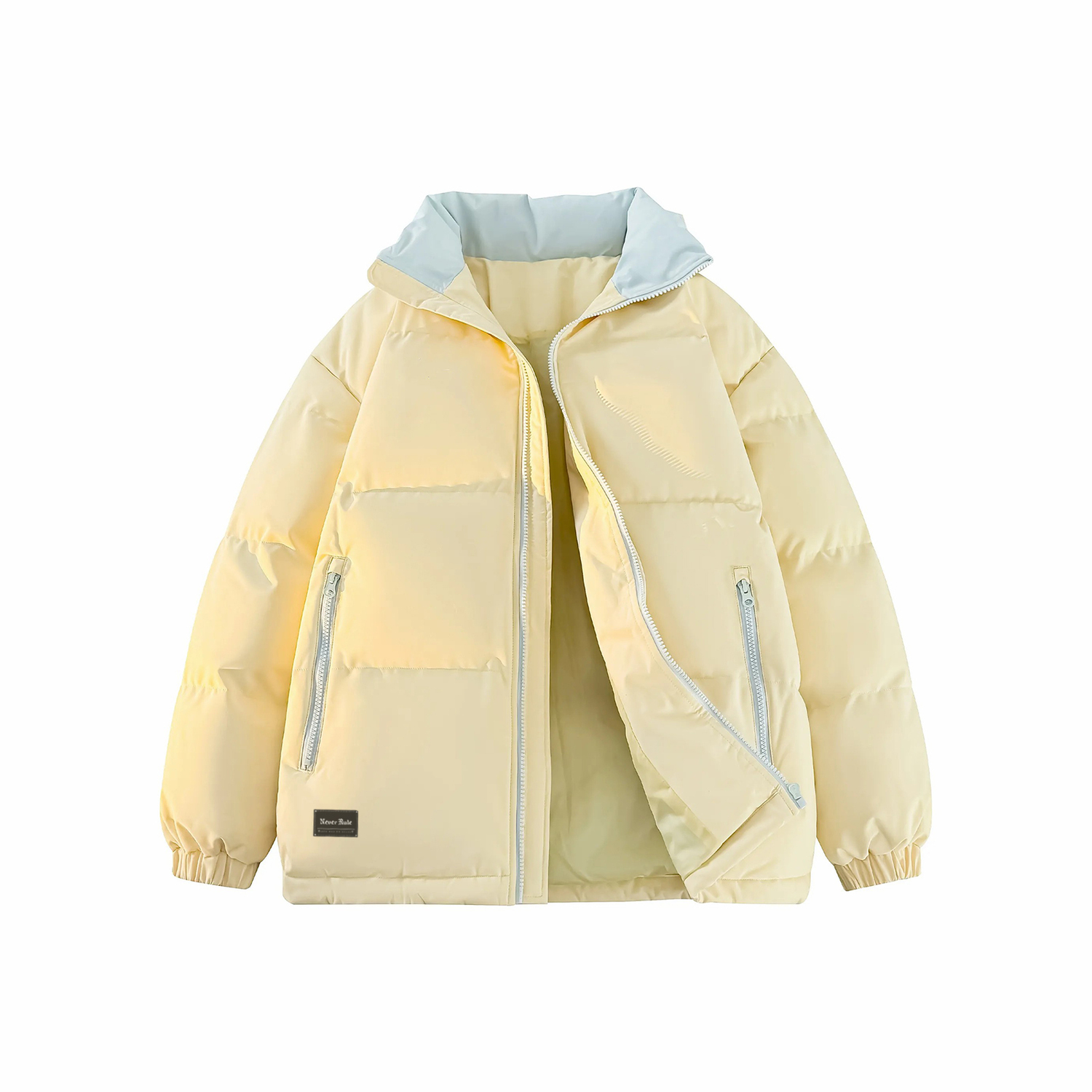 

Пуховик Unisex NEVER RULE, светло-желтый