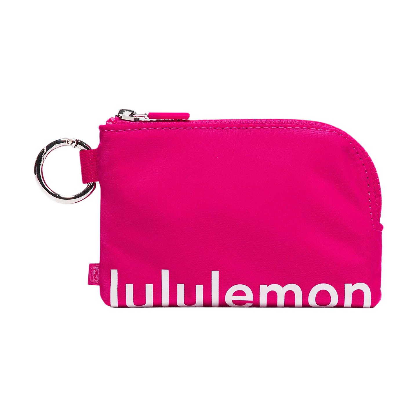 

Lululemon Нейлоновый картхолдер для женщин страстный красный и белый, Lipstick Pink & White