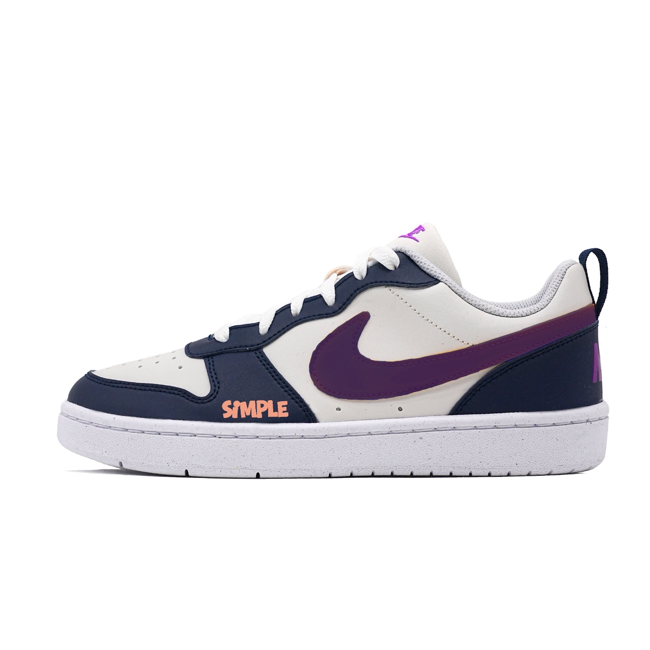 

Nike Детские кроссовки для скейтбординга Court Borough, устойчивые к истиранию, низкие, фиолетовые, для подростков