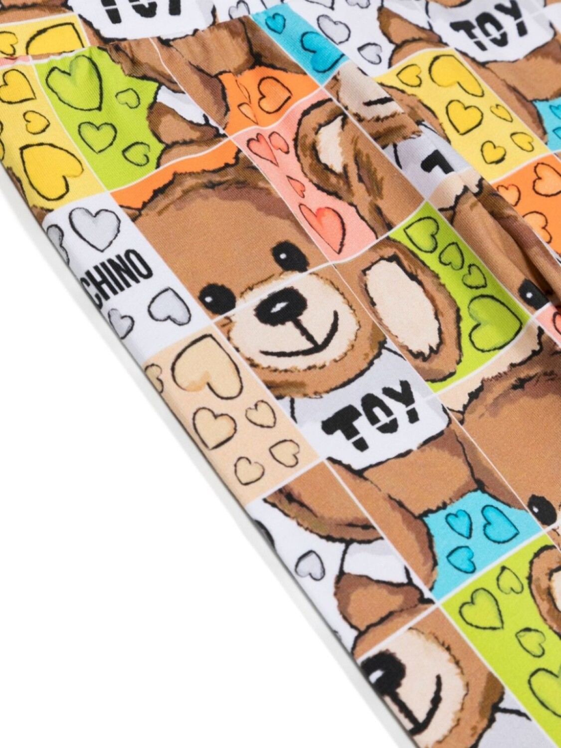 Moschino Kids комплект из футболки и легинсов с логотипом, розовый — фото 3