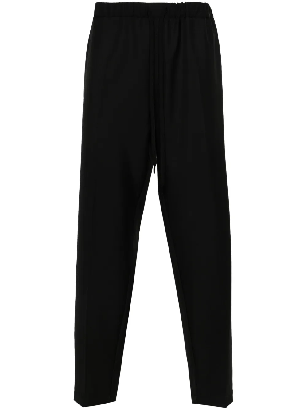 

Зауженные брюки с кулиской MM6 Maison Margiela, черный